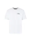 Amiri Black Crewneck T-shirt With Logo Lettering On Front And Rear