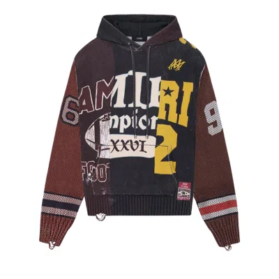 Pre-owned Amiri Spliced Hoodie 'multicolor' | Multi-color | Men's Size L