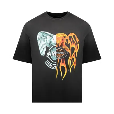Pre-owned Amiri Spliced Logo Tee 'black' | Men's Size Xxl