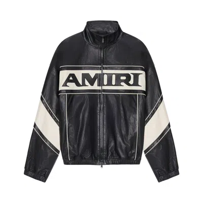 Pre-owned Amiri Sport Leather Jacket 'black' | Men's Size 52