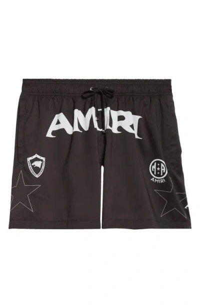 Amiri ' Sport Swim Trunks In Brown