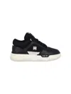 Amiri Black Low Top Sneakers With Logo Patch On The Tongue And Logo Lettering On The Heel In Leather Man In Black