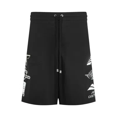 Pre-owned Amiri Sporty Emb Cotnyl Short 'black' | Men's Size M