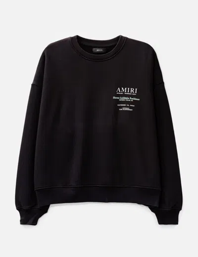 Amiri Ss21  Runway Sweatshirt In Black