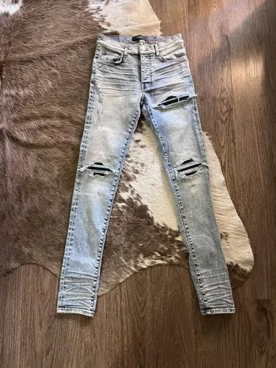 Pre-owned Amiri Ss23 Stone Indigo Mx1 Jeans