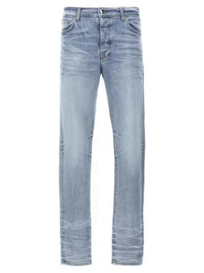 Amiri Stack Jeans In Light Blue