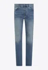 Amiri Low Waist Slim Fit Denim Jeans