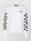 Amiri Stacked Bones Crewneck Sweater With Graphic Print In White