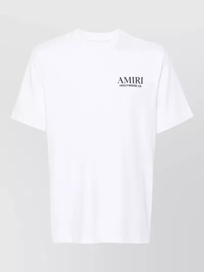Amiri Stacked Bones Logo Back Jersey T-shirt In White