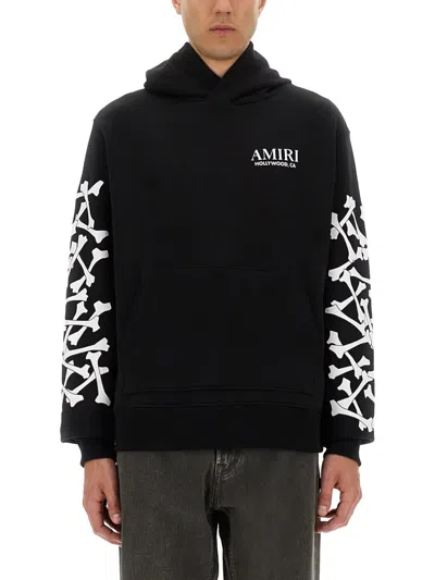 AMIRI STACKED BONES PRINT HOODIE