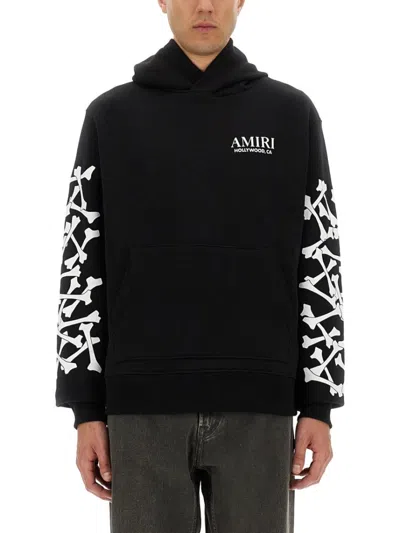 AMIRI STACKED BONES PRINT HOODIE
