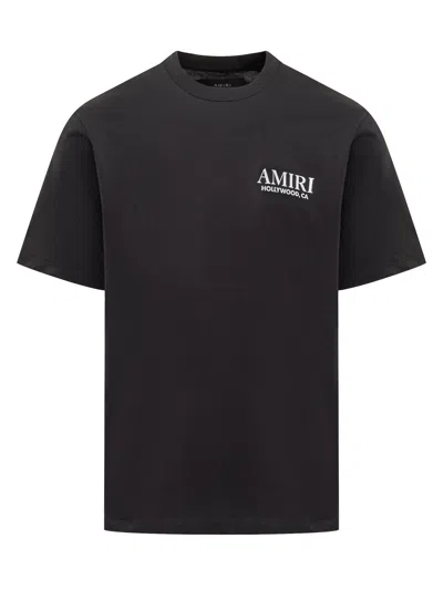 Amiri Tshirt Con Logo In Black