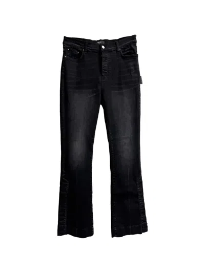 Pre-owned Amiri Stacked Flare Jeans In Black