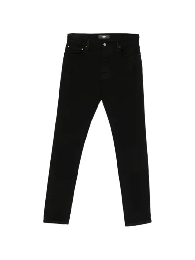 Amiri Stacked-hem Jeans In Black