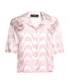 Amiri Staggered Button-down Shirt In Pink