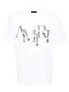 Amiri Staggered Chrome T-shirt In White
