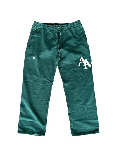 Amiri Staggered Logo Drawstring Track Pants In White
