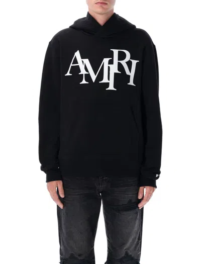 Amiri Staggered Logo Hoodie