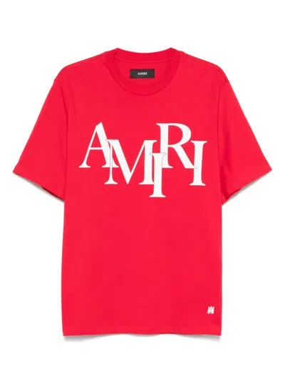 Amiri Staggered Logo-print T-shirt