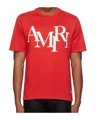 Amiri Logo Short-sleeved T-shirt In Red
