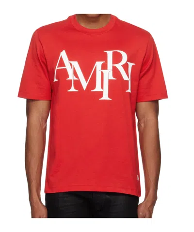 AMIRI STAGGERED LOGO T-SHIRT