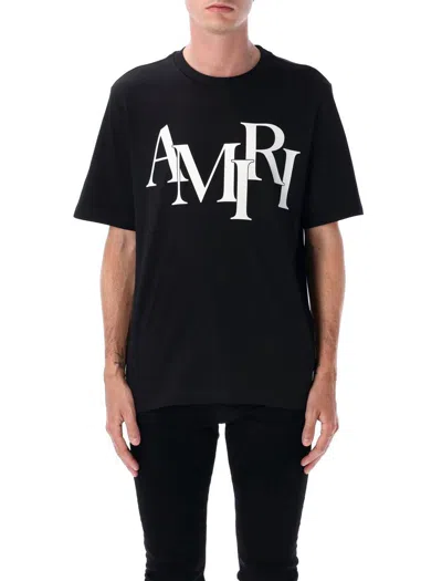 AMIRI AMIRI STAGGERED LOGO TEE