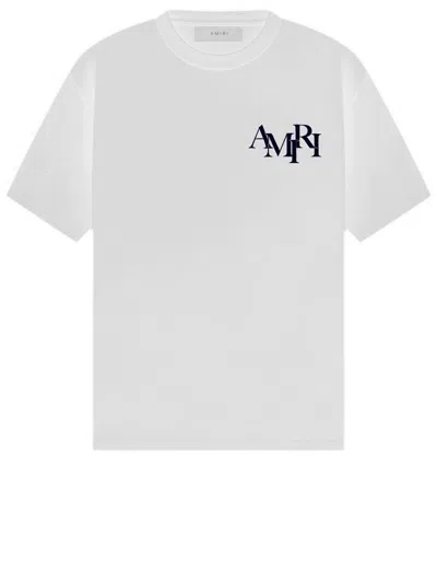 AMIRI ロゴ Staggered コットン Tシャツ 人気 AMIRI ロゴ Staggered コットン Tシャツ 人気 (AMIRI/Tシャツ