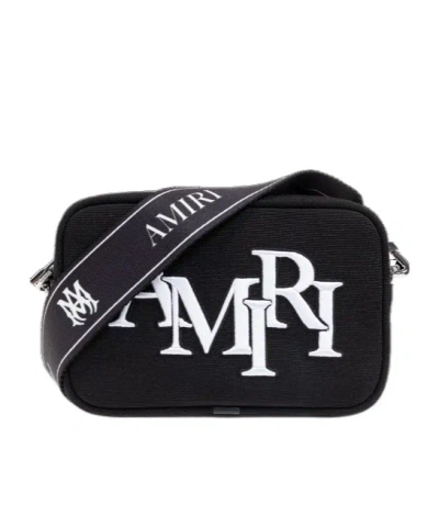 AMIRI AMIRI LOGO EMBROIDERED STAGGERED MESSENGER BAG
