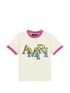 Amiri Staggered Ringer T-shirt In White