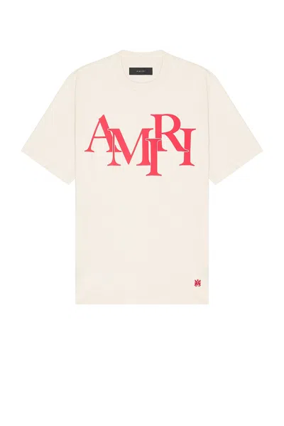 Amiri Logo-print Cotton T-shirt In White