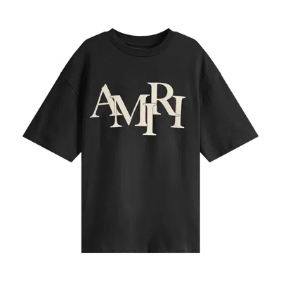 Pre-owned Amiri Staggered Tee 'black' | Men's Size Xxl