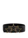 Amiri Black Three Star Belt In Black