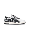 Amiri Stars Low Sneakers In White Leather In Black  