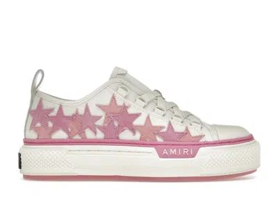 Pre-owned Amiri Star Low (women's) Sneakers In White/pink