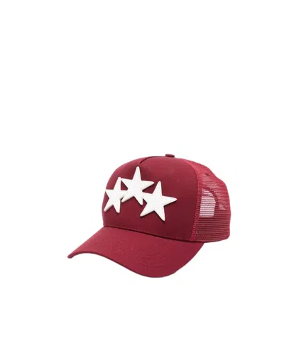 Amiri Star Pattern Baseball Cap In Red