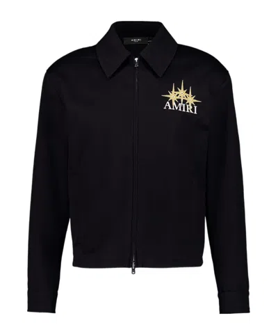 Amiri Star Pattern Casual Jacket In Black
