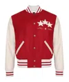 Amiri Logo-embroidered Bomber Jacket In Red