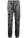 Amiri Star Pattern Gradient Track Trousers In Grey