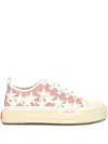 Amiri Stars Low-top Canvas Platform Sneakers In Pink