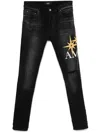 Amiri Jeans Mit Starburst-applikation In 黑色