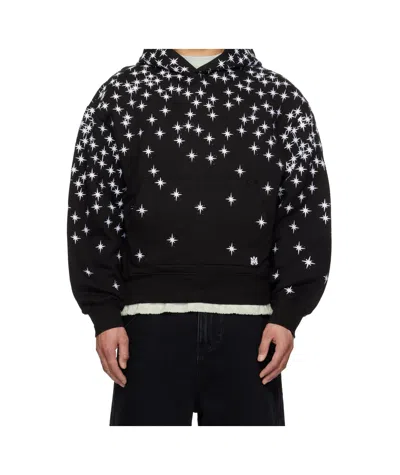 Amiri Black Starburst Crystal Hoodie