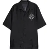 Amiri 'starbus' Black Silk Shirt In Black