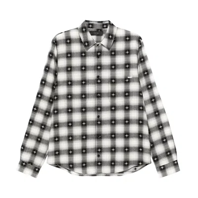 Pre-owned Amiri Starburst Flannel Shirt 'black' | Men's Size L