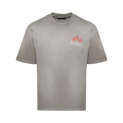 Pre-owned Amiri Starburst Oversized Tee 'grey' | Men's Size Xxl