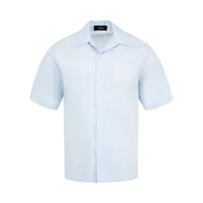 Pre-owned Amiri Starburst Poplin Camp Shirt 'ashley Blue' | Men's Size S