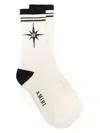 Amiri Starburst Crew Socks In Neutrals