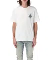 Amiri Mens Starburst Short-sleeve Cotton-jersey T-shirt Wave Blue In White
