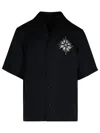 Amiri 'starbus' Black Silk Shirt In Black