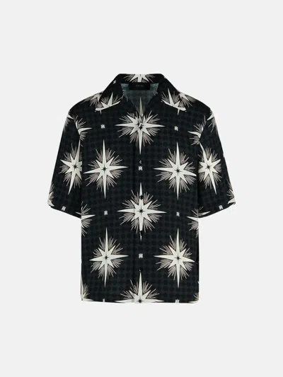 Amiri 'starbus' Black Viscose Shirt