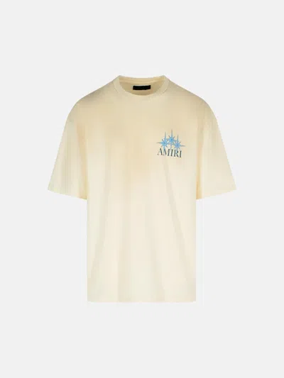 Amiri 'starbust' Ivory Cotton T-shirt